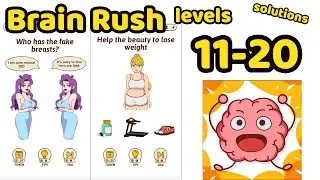 Brain Rush Game All levels 11- 20 Game Review Complete Gameplay Walkthrough (iOS-Android)