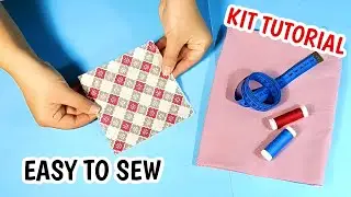 Foldable sewing organizer  /sewing kit | DIY Sewing Travel Kit | showofcrafts