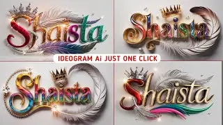 How To Create Multi Colour 3d Art Name Dp | ideogram ai image creator New video | Ai Create 