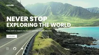 Modern website with background video | HTML & CSS