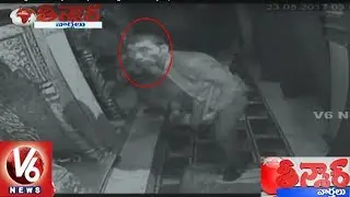 CCTV Footage : Robbery In Kanpur&rsquo;s Jangli Devi Temple | Teenmaar News