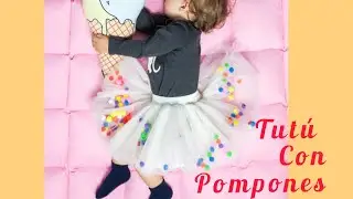 COMO HACER UN TUTÚ CON POMPONES!!! PASO A PASO