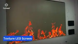 Texture LED Display | Blends Seamlessly with Floor & Wall When Off #interiordesign #interiordecor