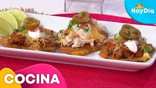 Chiky Bombom muestra c&oacute;mo preparar unos deliciosos nachos de tostones&nbsp;| Hoy D&iacute;a | Telemundo