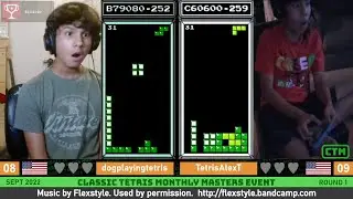 THIS IS ROUND 1?! Dog, Alex T | Rd 1 | Classic Tetris Monthly Masters