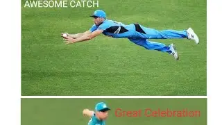 Great catch and awesome celebration with the kick