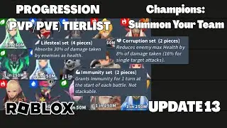 Прогресс (PvP/PvE) Рейтинг чемпионов: Призовите свою команду Обновление Roblox 13