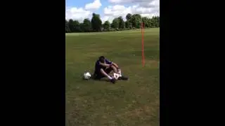 Lewis Todd training with Sean Griffiths. Core work/handling