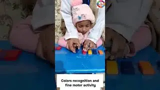 COLOR RECOGNITION AND FINE MOTOR ACTIVITY #autismsociety #cpchild #autisticchild