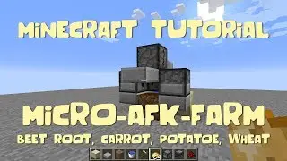 Tutorial Micro Crop Farm (Beet, Carrot, Potato, Wheat) for Minecraft 1.12