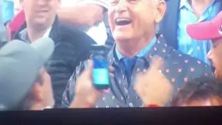 Chicago Cubs Win World Series Players Reaction Bill Murray reaction Cubs win world series