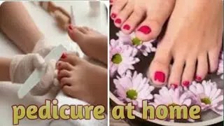 🦶 foot whitening pedicure at home! parlour jesa complete processing pedicure ghar me khud se!