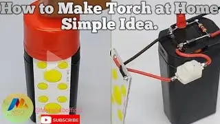 |How to Make Torch at Home Easy|How to Make Mini Rechargeable Torch at Home|Emergency LED Light|Idea
