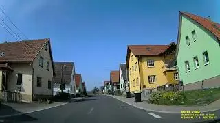 D: Gemeinde Schlechtsart. Landkreis Hildburghausen. Ortsdurchfahrt. April 2022