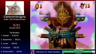 Cold Ones, Inc. Winter Marathon 2017 | Crash Bandicoot 1 NST All Gems by CameronVengenz