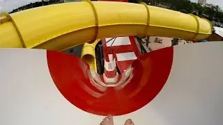 CoCo Key Water Resort - Boomerango | Halfpipe Swing Slide Onride POV