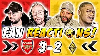 Arsenal Fans MISERABLE 😖 Reactions to Arsenal 3-2 Kairat Almaty | Champions League Fan Reactions