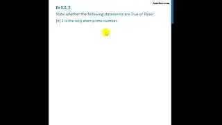 Ex 3.2, 2 (h) - True or false :- 2 is the only even prime number - Teachoo