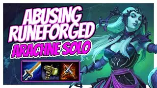 ABUSING RUNEFORGED PASSIVE WITH ARACHNE! - Smite A-Z Arachne  solo