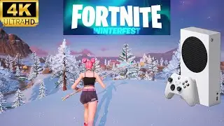 Fortnite NEW Winterfest Update Chapter 7 Season 1 Gameplay Xbox Series S (4K120FPS)
