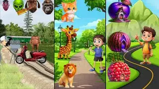 pacman  Today Elephant beer Elephant bear Rabbit & cat funny vfx new magic video