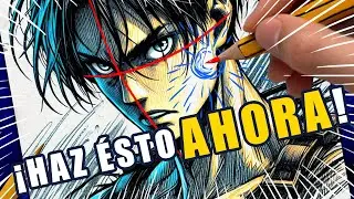Te enseño👉como dibujar un rostro anime de hombre 3/4: ¡Aprendelo ya con este método paso a paso!
