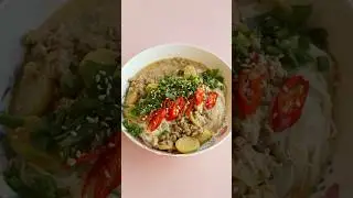 Soy milk noodle soup #asmr #food #satisfying #cooking #lunch #noodles #easyrecipe
