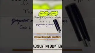 Payment made to creditor #accountingequationexplained  #accountacy #assets #class11 #commerce