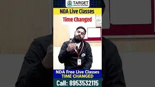 Time Changed - Free Live Classes for NDA 1 2026 Exam | NDA Exam Preparation 2026