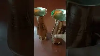 Brass flower pot #flower #shorts #brass #decoration flower pot