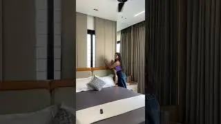 ✨ Bed Back Wall with Hidden Window ✨ #shorts #youtubeshorts #shortsvideo #nirman #architect