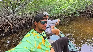 Inflatable *Fishing* Boat in the Mangroves | Mojarra Snapper Grunt Taste Test {Catch N Cook}