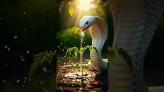 The White Cobra Who Cried Like a River | A Heartbreaking Nature Story 🔥💔 #shortfilm #cartoon #nature
