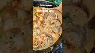 Creamy Mushroom Chicken Recipe 👆💫😍 #shorts #ytshorts #youtubeshorts #shortsfeed #shortsvideo