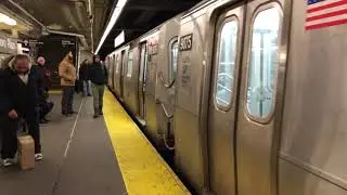NYC Subway : W train trips brake at Queensboro Plaza - January 14, 2019