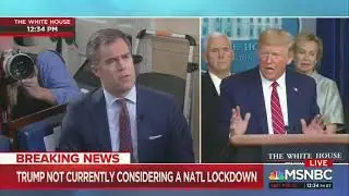 Trump is asked to respond to 'scared Americans' and instead gets mad at reporter for the question