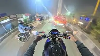 Night Ride || Live Riding on Indian Road || Innocent Pro Rider ||  Yamaha FZSV4 || Insta 360 X5