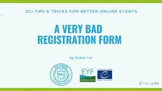 Tutorial: A very bad registration form