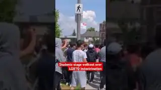 Students Stage Walkout at School to Protest LGBTQ Indoctrination #shorts #viral #news