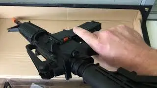 Gen 9 M4A1 JinMing J9 Gel ball Blaster Unboxing shooting and test Chronograph