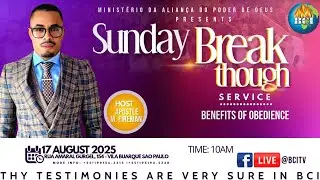 #BCI SUNDAY BREAKTHROUGH COVENANT SERVICE || WITH APOSTLE MALIK FIREMAN 17-08-2025
