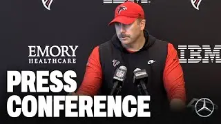 Arthur Smith updates media at Atlanta Falcons Monday practice ahead of Carolina Panthers matchup