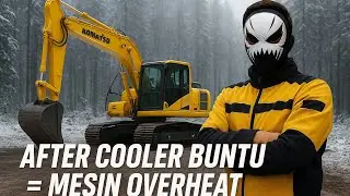 KASUS ANEH DI EXCAVATOR KOMATSU,MESIN OVERHEAT KARENA AFTER COOLER BUNTU!! KISAH NYATA