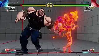 STREET FIGHTER V warlord menat vs abigail
