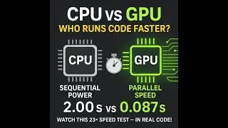 From 2.00s to 0.087s — The Real CPU vs GPU Speed Test!