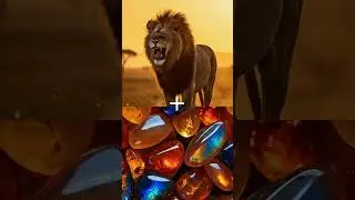 Panther, Cheetah, Lion & Leopard Fused with Gems | Fantasy Animal Fusion #shorts