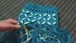 Macrame hand bag easy design ✨ম্যাক্রম  দিয়ে খুব সহজে ব্যাগ তৈরি