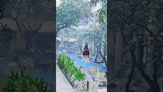 🌧️ Heavy Rain Over Bali Pool | Tropical Paradise Vibes 🌴💦