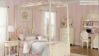 Jessica Mcclintock  Metal & Wood Poster Bedroom Collection From Lea Furniture