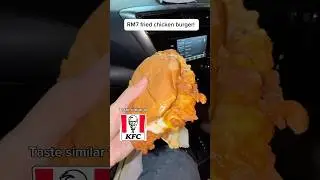 Best #crispyfriedchicken #ramlyburger in KL Malaysia!